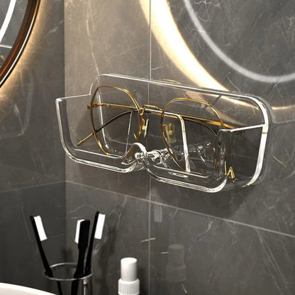 Wall-Mounted Glasses Display and Storage Rack