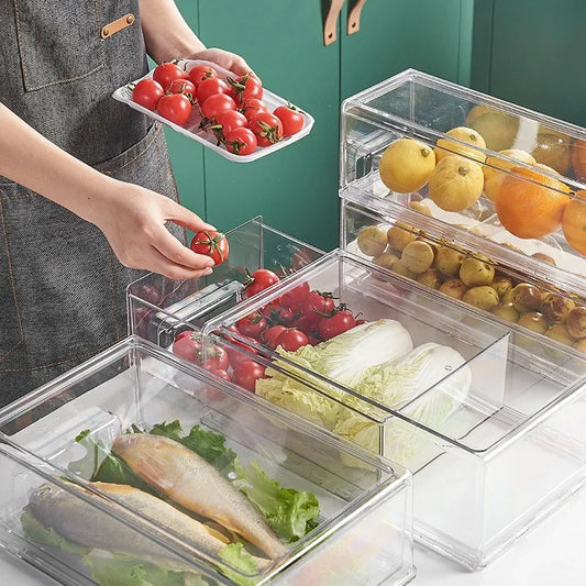 Drawer-Type Refrigerator Storage Box