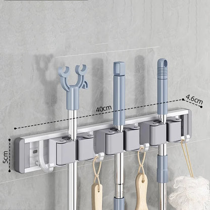 Wall-Mounted Mop & Broom Holder