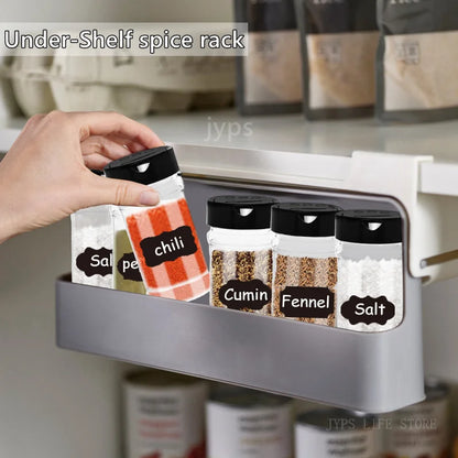 Wall-Mounted Spice Storage Rack
