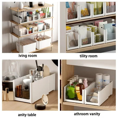Transparent Cabinet Drawer-Style Storage Basket