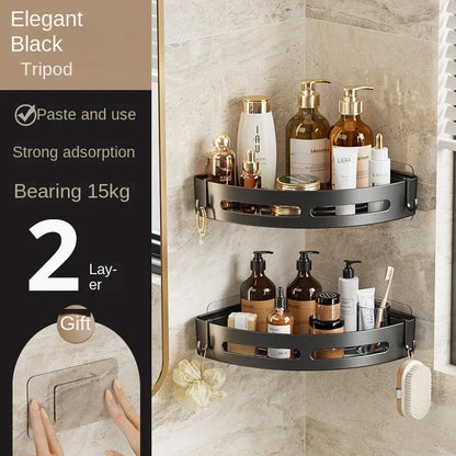 No-Punch Bathroom Shelf