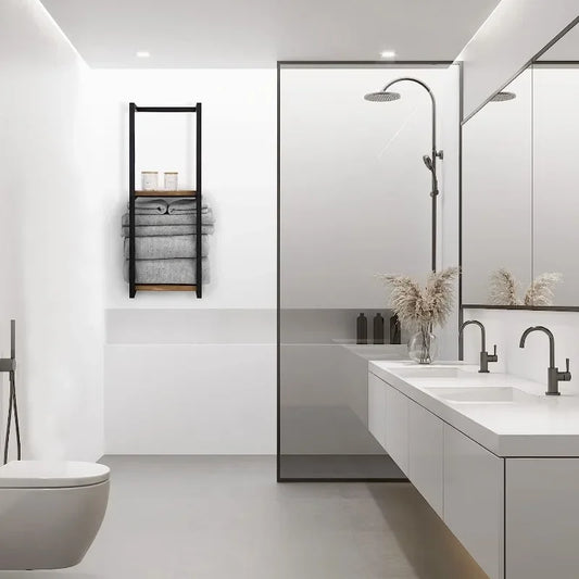 Modern and Stylish 2-Tier Towel Rack