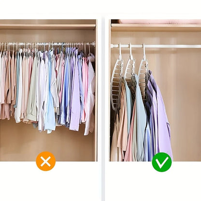 Folding Multi-Hole Clothes Hanger