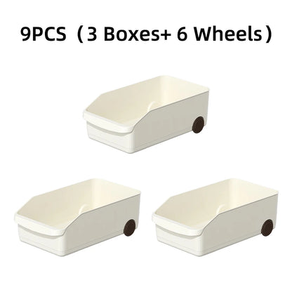 Roll-Out Storage Bins with Wheels