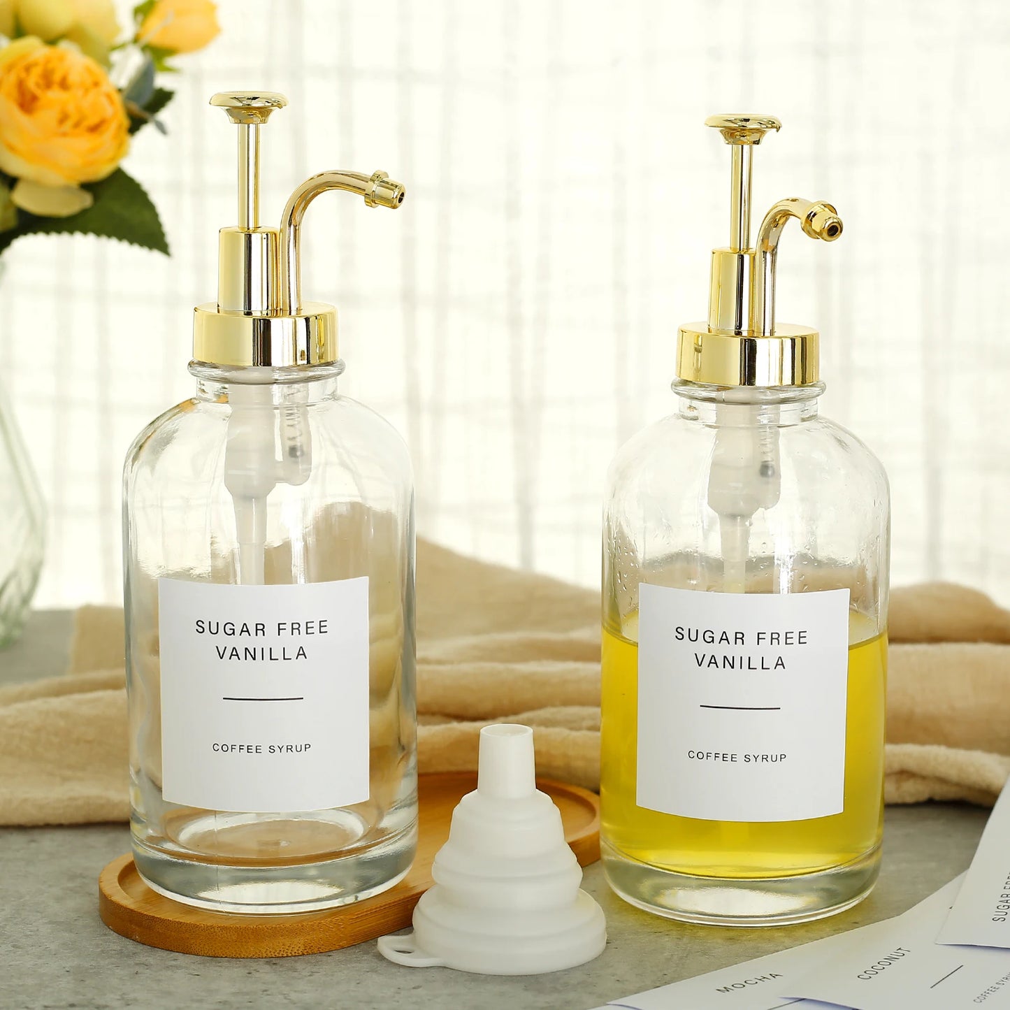 Coffee Syrup and OIl Dispenser Set (2pcs)