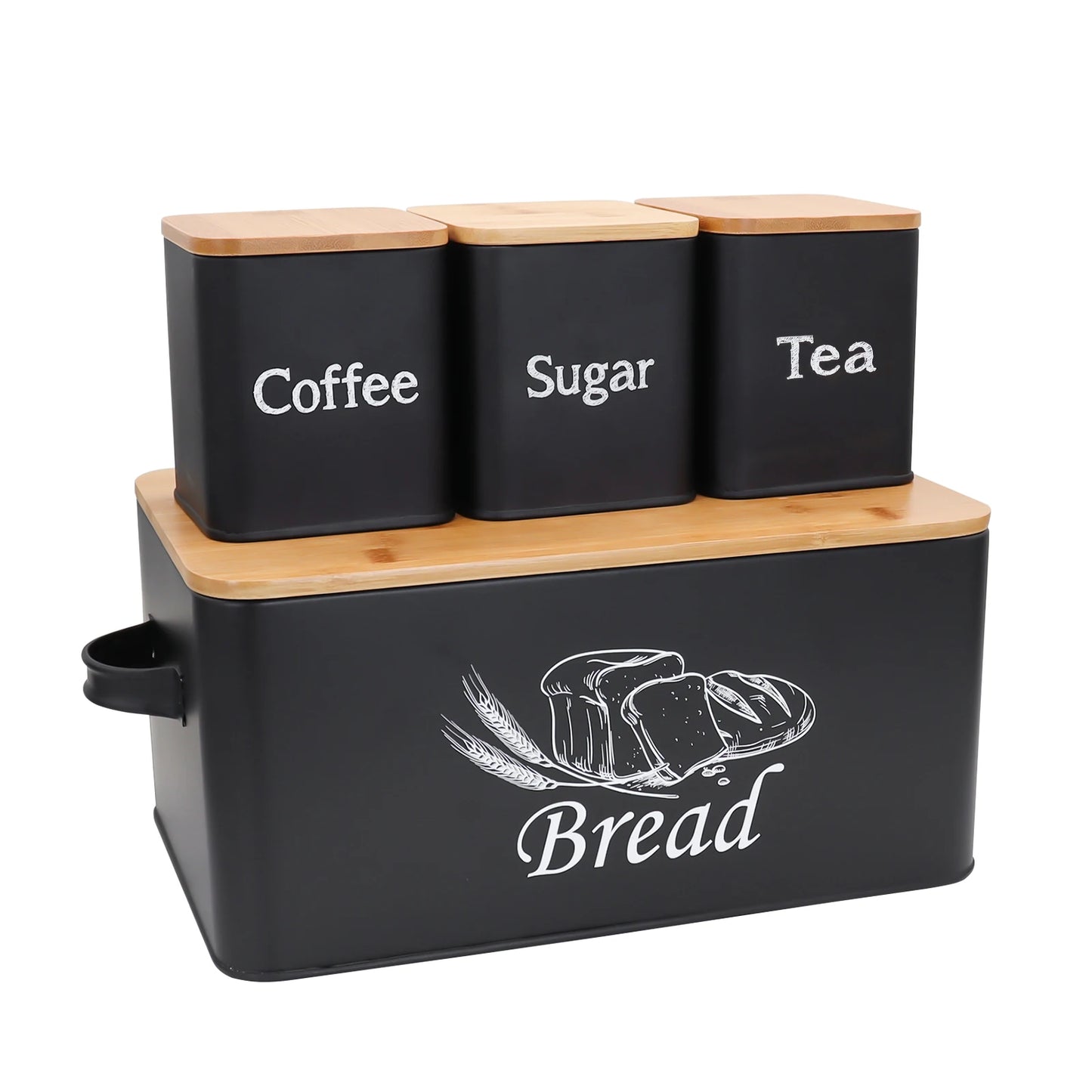 Bread Storage Box with Bamboo Lid