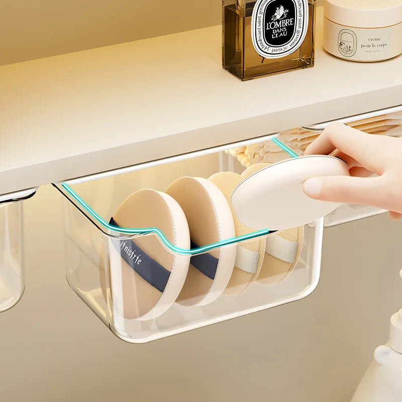 Transparent Suspended Under-Shelf Pull-Out Drawers