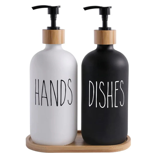 500ml Dishwashing Sink Soap Dispenser Set