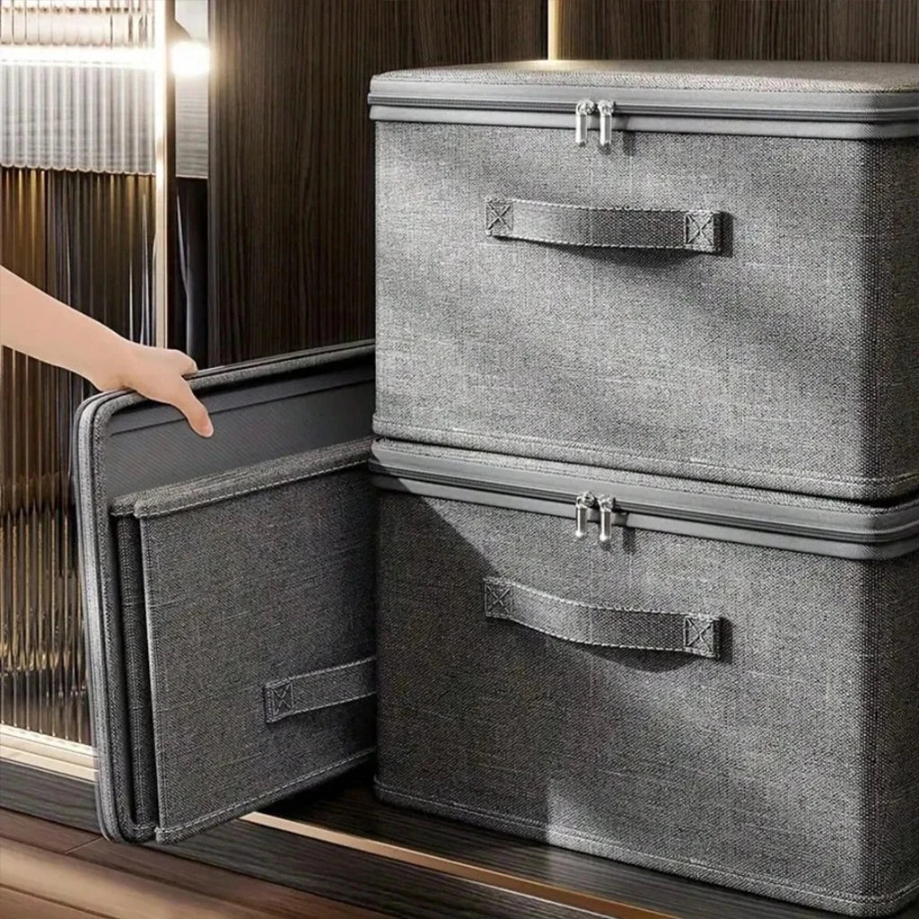 Foldable Stackable Fabric Wardrobe Storage Boxes