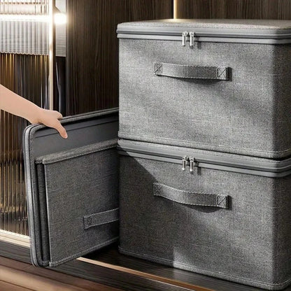 Foldable Stackable Fabric Wardrobe Storage Boxes