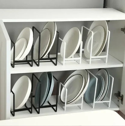 Kitchen Cabinet Plate Storage Rack