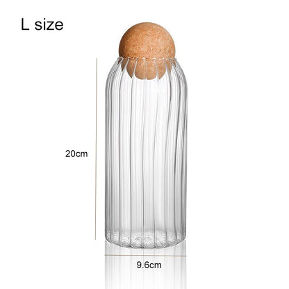 Glass Storage Jar with Wooden Lid