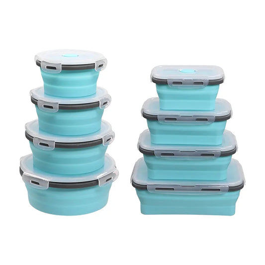 Collapsible Silicone Lunch Box Set