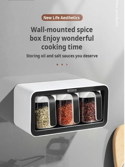 Wall-Mounted Waterproof Spice Box