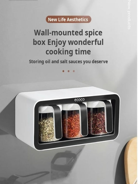 Wall-Mounted Waterproof Spice Box