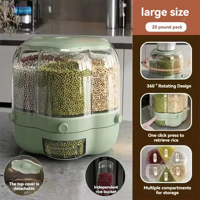 360° Rotating Rice Dispenser