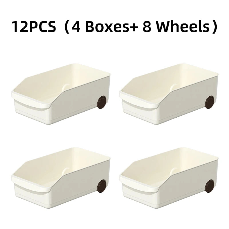 Roll-Out Storage Bins with Wheels