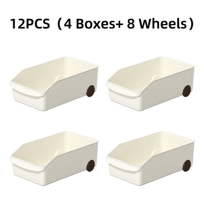 Roll-Out Storage Bins with Wheels