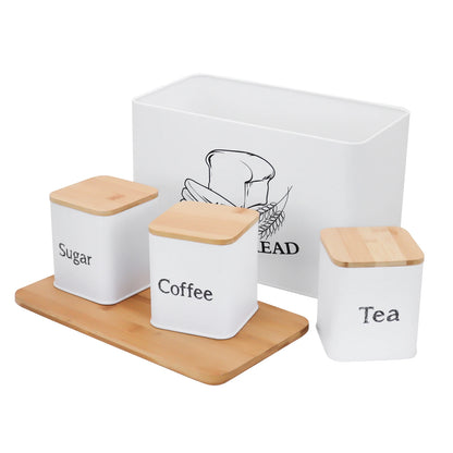 Bread Storage Box with Bamboo Lid
