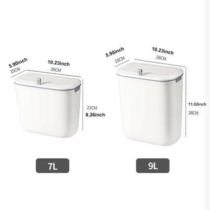 Wall-Mounted Bathroom Trash Bin