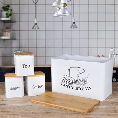 Bread Storage Box with Bamboo Lid