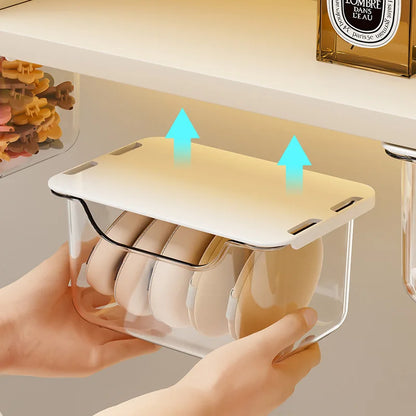 Transparent Suspended Under-Shelf Pull-Out Drawers