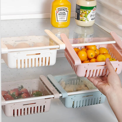 Flexible Expandable Fridge Drawer Basket