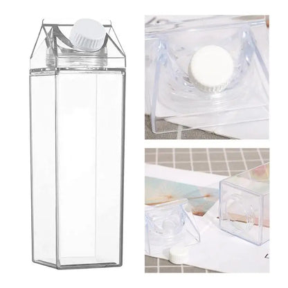 2Pcs Clear Leakproof Juice Bottles