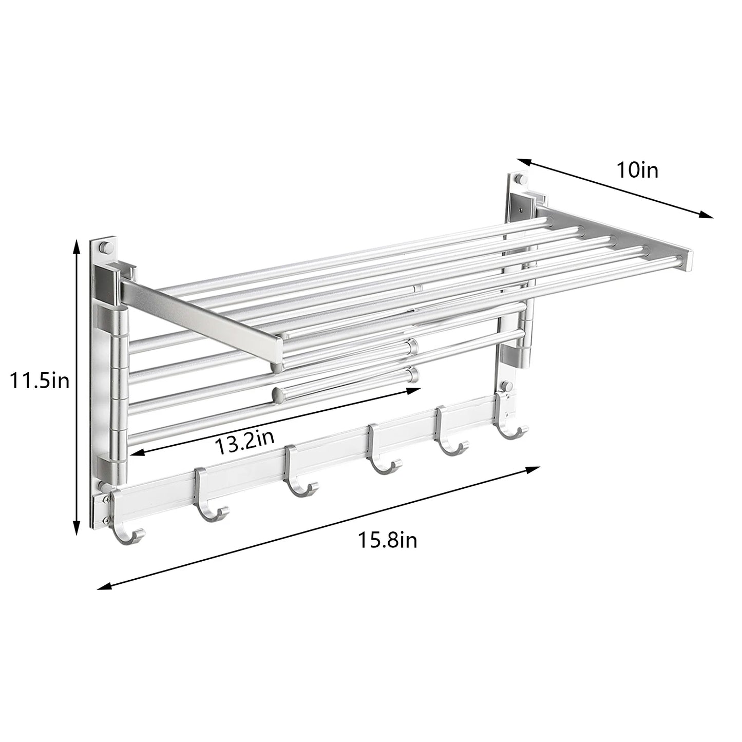 Wall-Mounted Swivel Drying Rack