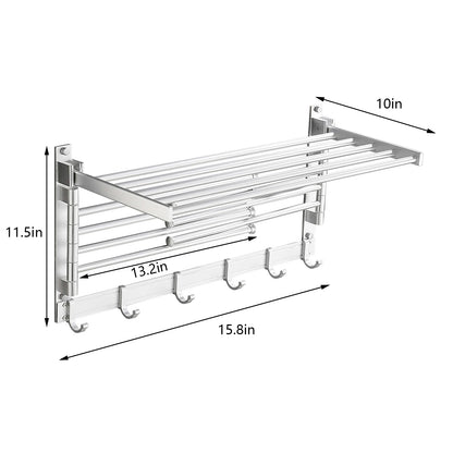 Wall-Mounted Swivel Drying Rack