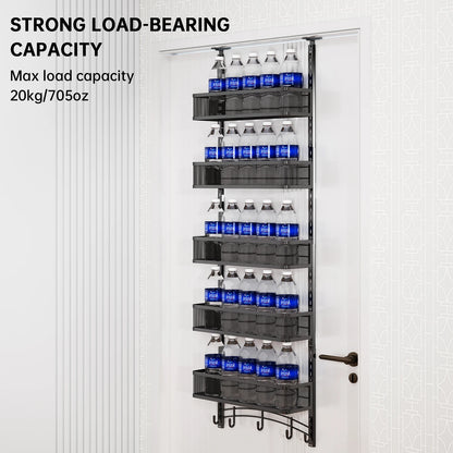 Over-the-Door Multi-Layer Bag and Hat Storage Rack