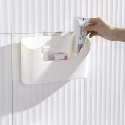 Wall-Mounted Adhesive Storage Rack