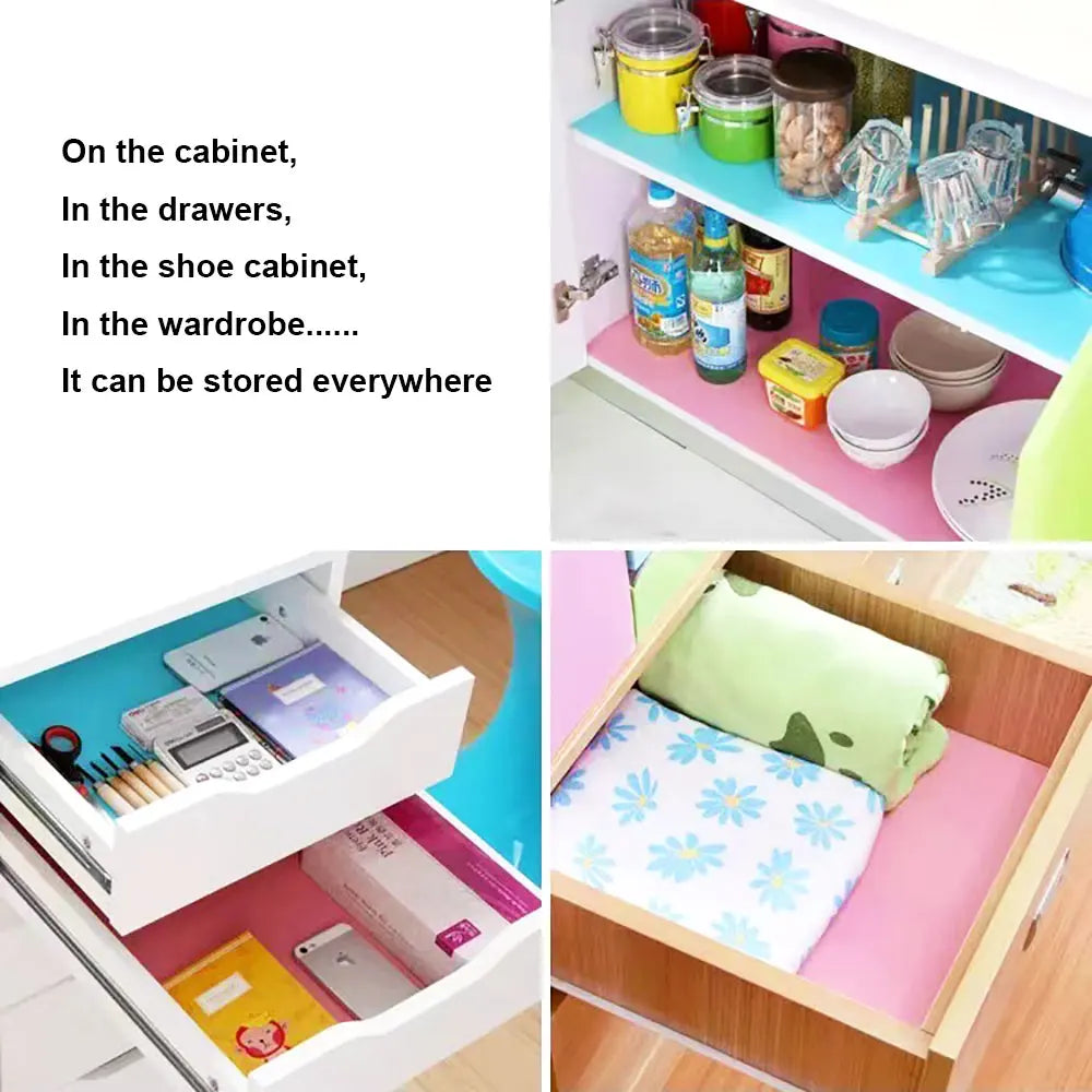 Reusable Non-Slip Shelf Liners