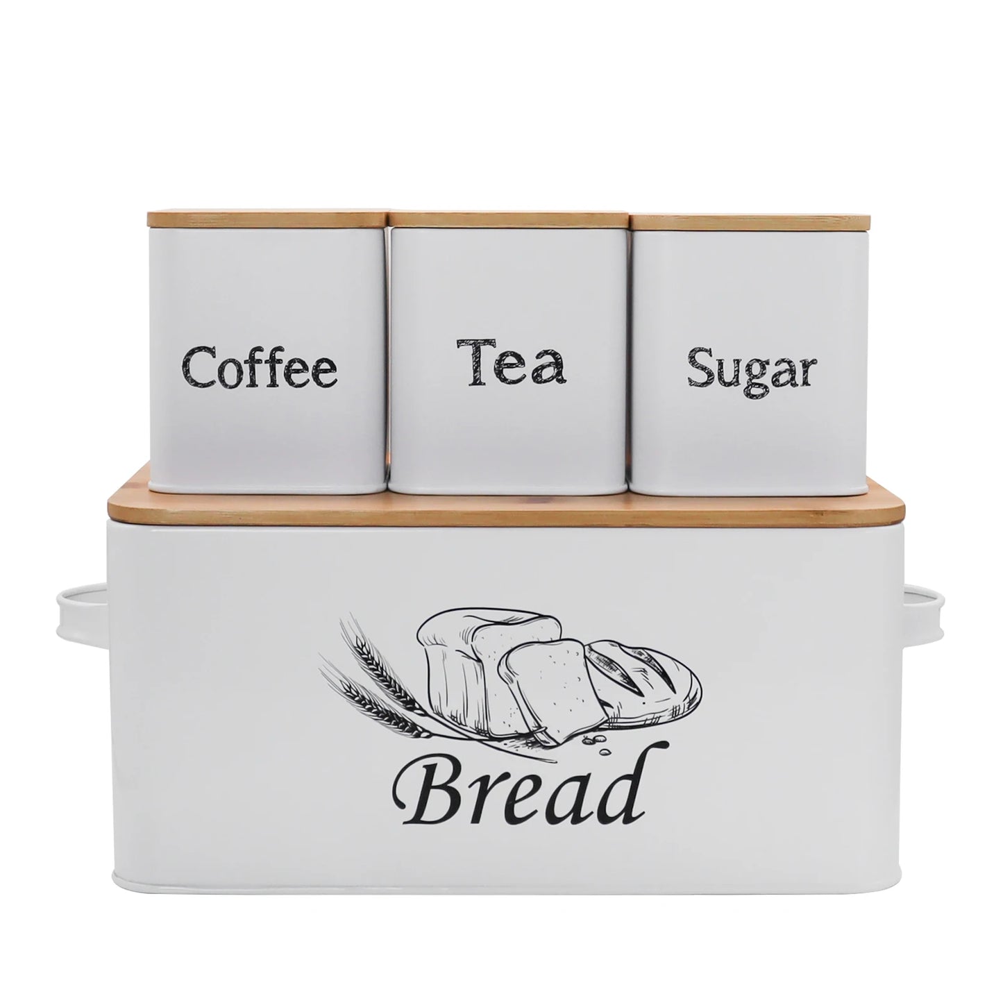 Bread Storage Box with Bamboo Lid