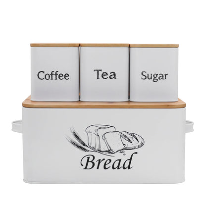 Bread Storage Box with Bamboo Lid