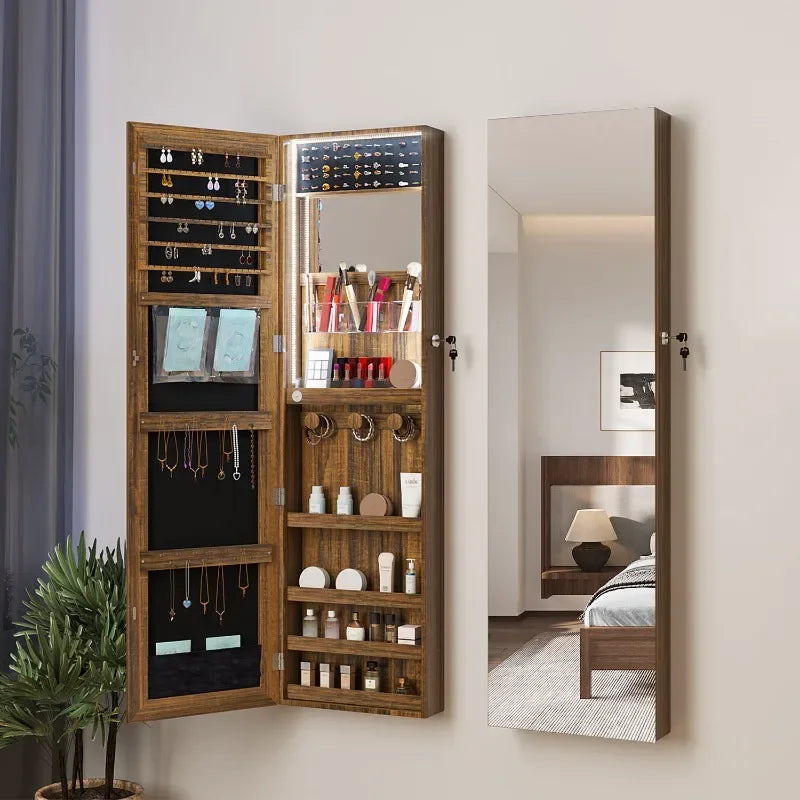 Mirrored Jewelry Cabinet