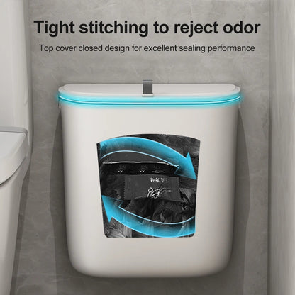 Wall-Mounted Bathroom Trash Bin