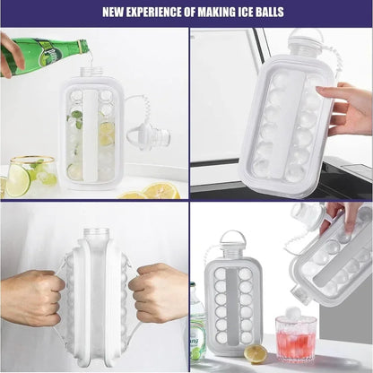 2-in-1 Folding Ice Maker Bottle