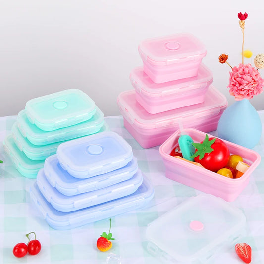 4-Piece Collapsible Silicone Food Containers