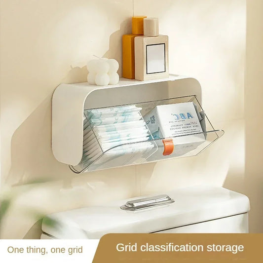 Wall-Mounted Toilet Storage Box
