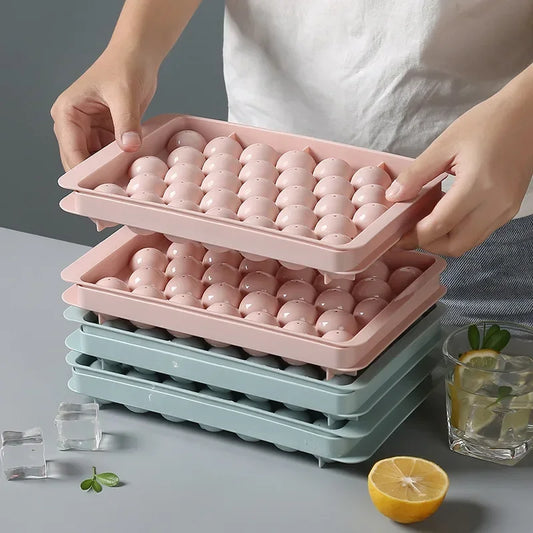 33-Grids Round Ice Ball Tray