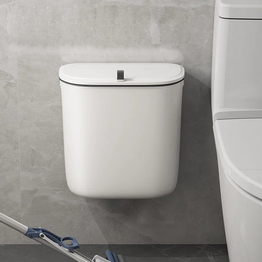 Wall-Mounted Bathroom Trash Bin