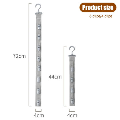 Vertical Hat Storage Hanger with 4/8 Clips