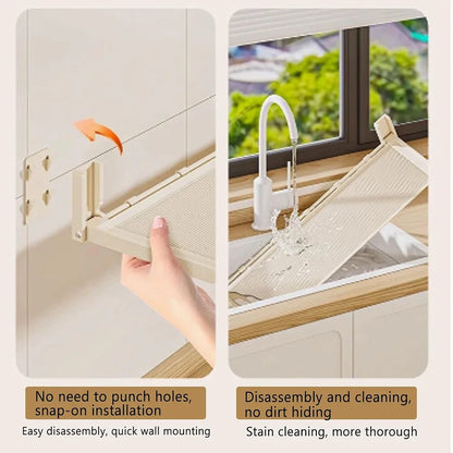 Folding Spice Rack with Hooks
