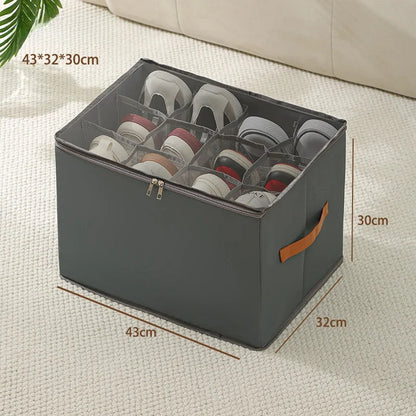 Fabric Shoe Organizer with Cover