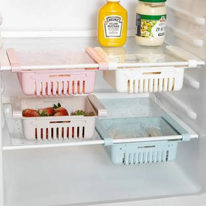 Flexible Expandable Fridge Drawer Basket