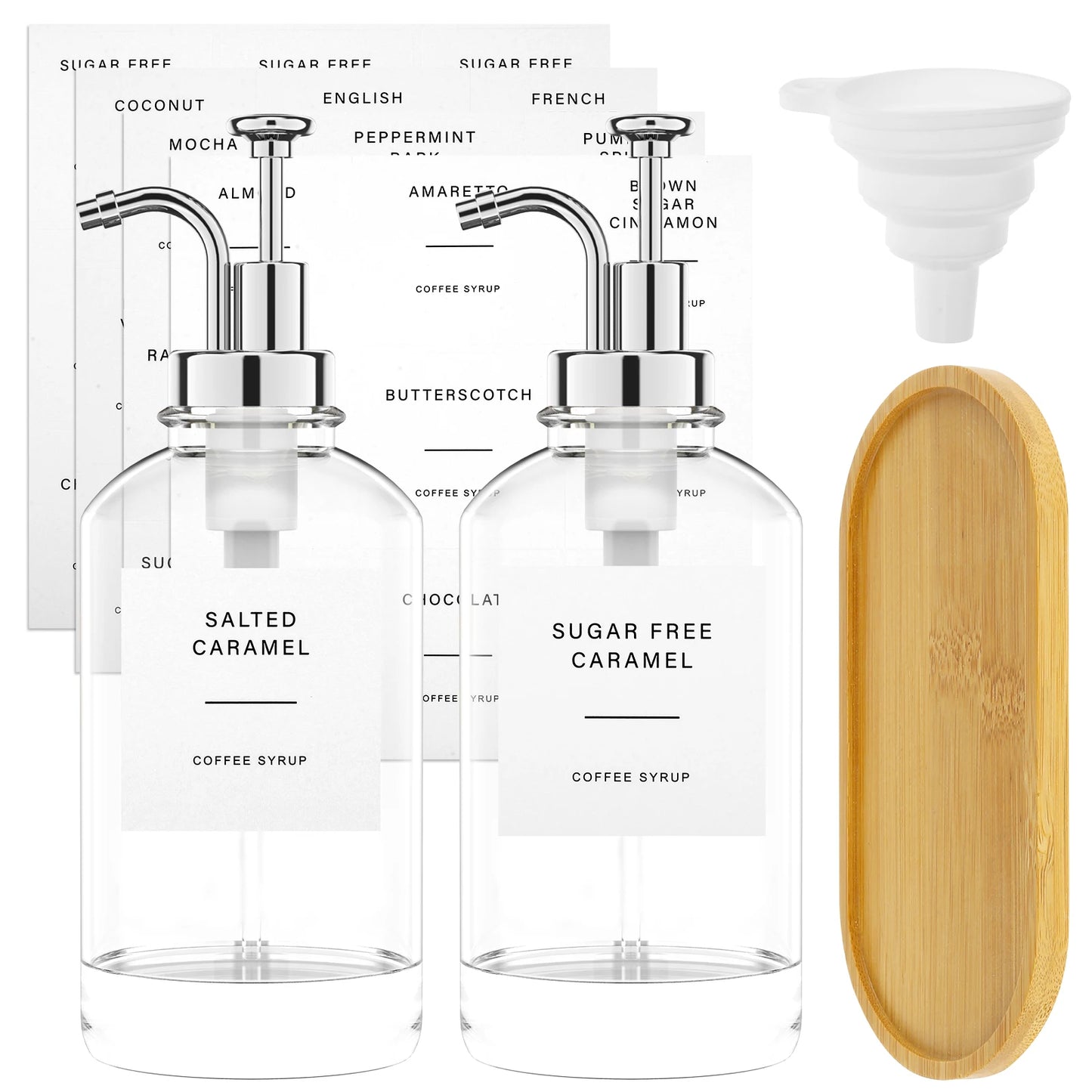 Coffee Syrup and OIl Dispenser Set (2pcs)