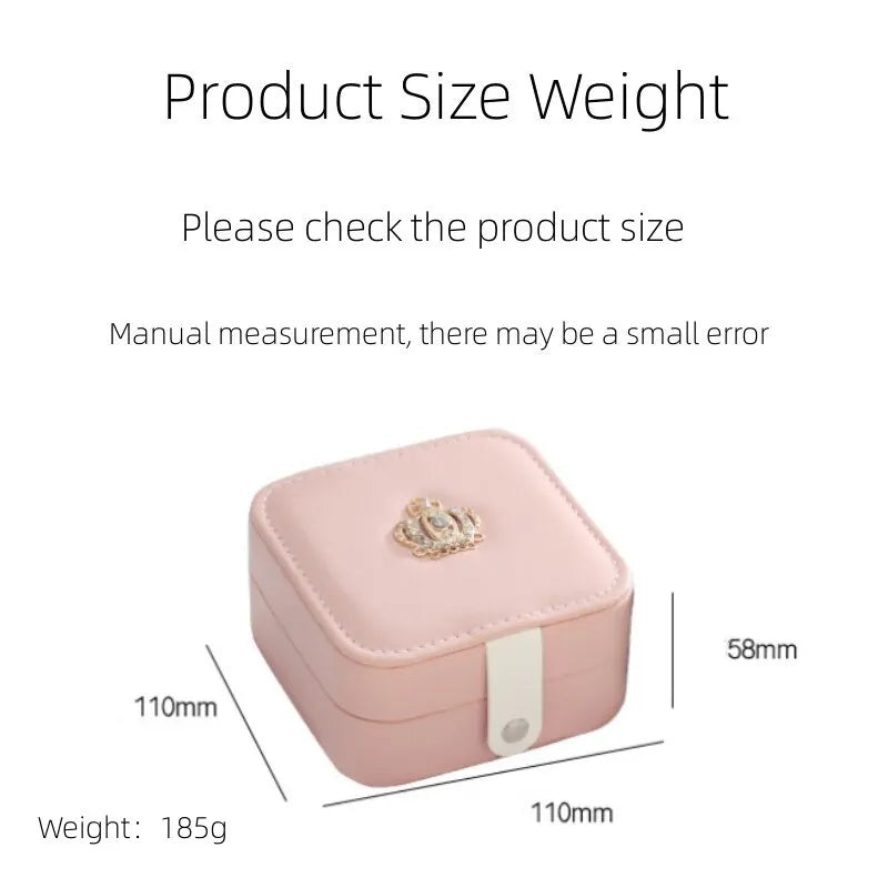 Double Layer Leather Jewelry Box
