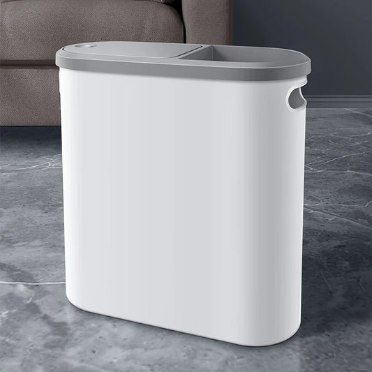 10L Press-Type Trash Can with Lid